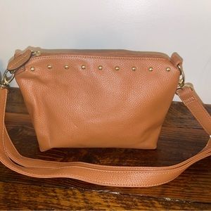 Bueno Tan Shoulder/crossbody Bag Handbag Zip studded